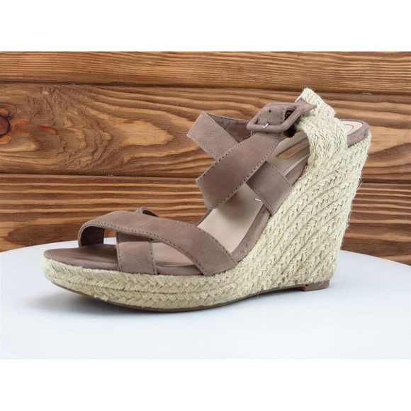 Jessica‎ Simpson Size 7 M Women Sandal Strappy Brown Leather Jamie - Picture 1 of 10